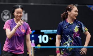 原创 
            WTT大满贯！孙颖莎/王曼昱3-0单晓娜/吴咏琳，海产姐妹双线狂奔